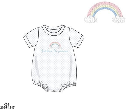 Pre Order 139: God's Promise- Boys Knit French Knot Bubble