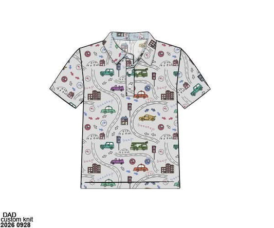 Pre Order 151: Athletic Sets & Polos- Boys Busy Street Polo