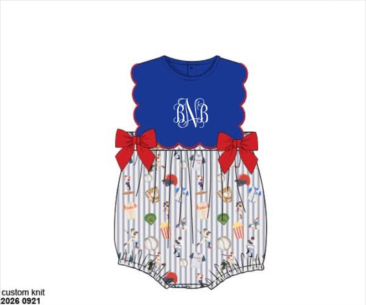 Pre Order 150: Joshua's Big League- Girls Knit Bubble