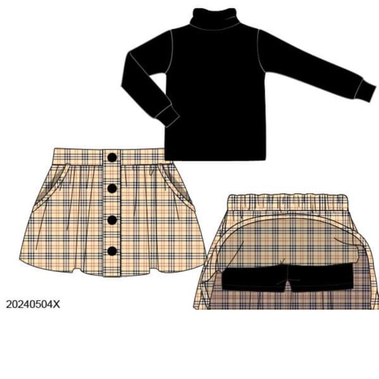RTS: Hagood Lookin'- Girls Woven Skort Set
