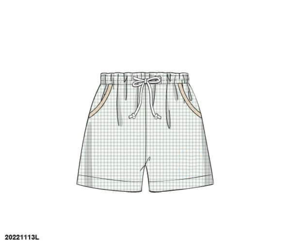 RTS: Charlotte Adele Floral Swim Collection- Boys Woven Traditional Swim Shorts