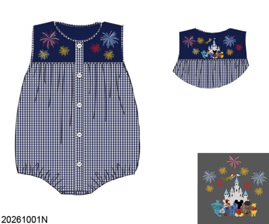 Pre Order 151: Magical Nights- Boys Smocked Woven Bubble