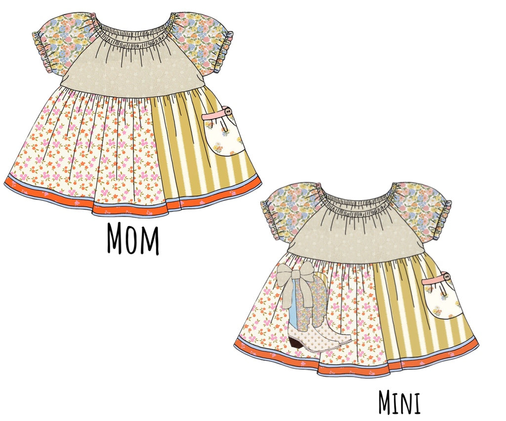 Honey 3: Homestead- Boots: Mom/Mini Woven Peasant Style Top