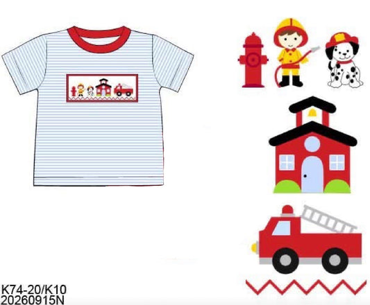 Pre Order 150: Play Houses- Boys Smocked Shirt