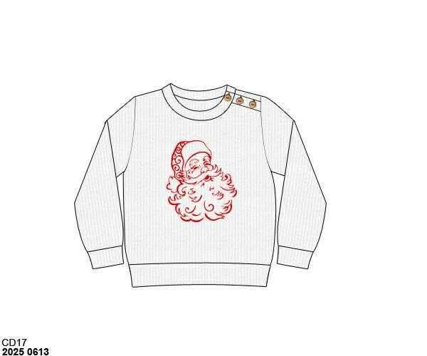 RTS: Dear Santa- Dad/Mini Embroidered Sweater