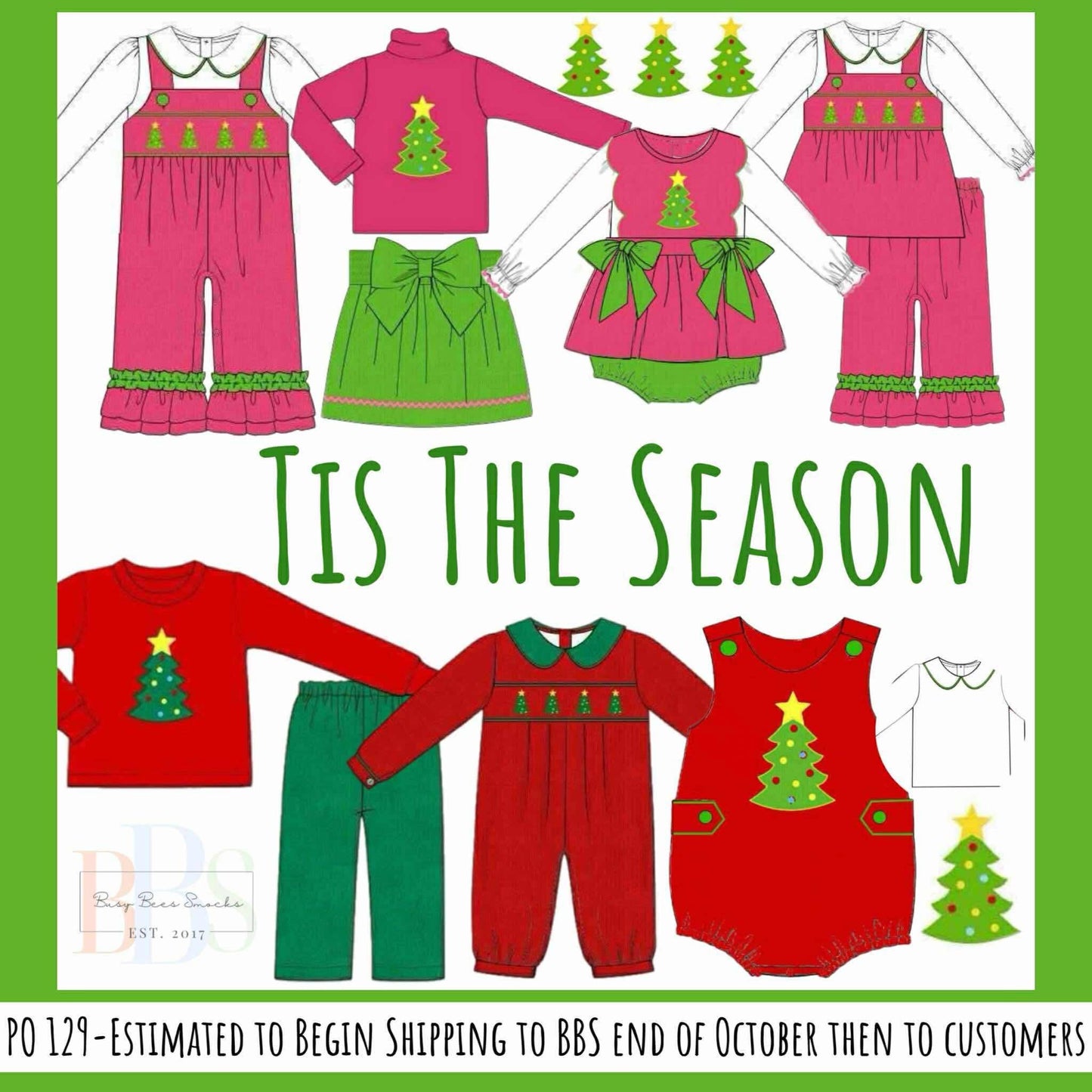 RTS: Tis The Season- Girls 2pc Corduroy Bubble
