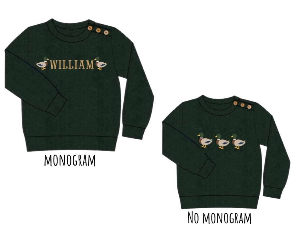 Pre Order 146: Sweaters- Boys Mallard Sweater