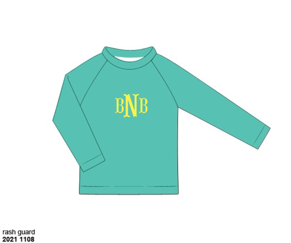 Pre Order 148: Retro Dinosaurs- Boys Rashgaurd Swim Top