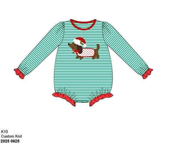 RTS: Feliz NaviDog- Girls Knit Bubble