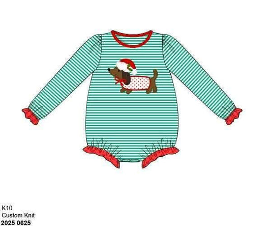 RTS: Feliz NaviDog- Girls Knit Bubble