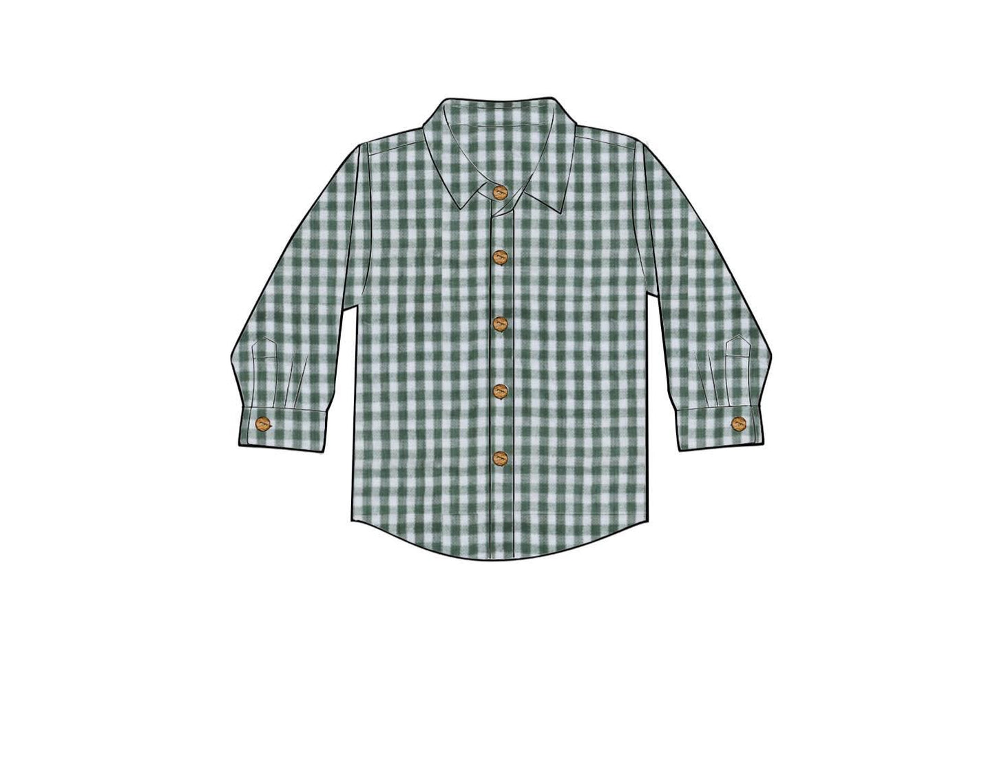 Honey 3: Homestead- Duck: Woven Button Up Shirt