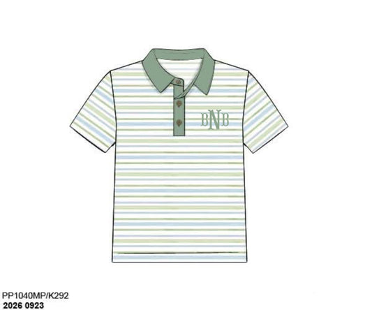 Pre Order 151: Floral & Golf- Boys Knit Polo
