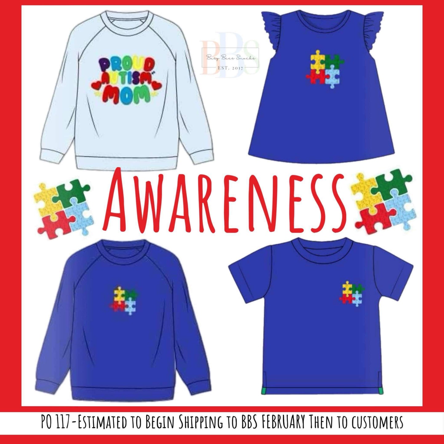 RTS: Awareness- Boys French Knot Shirt