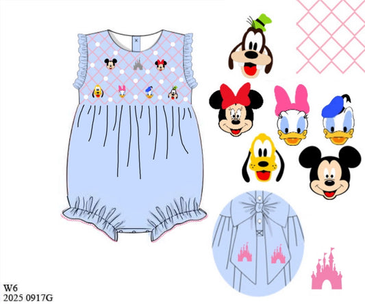 Pre Order 151: Geo Main Street- Girls Smocked Knit Bubble