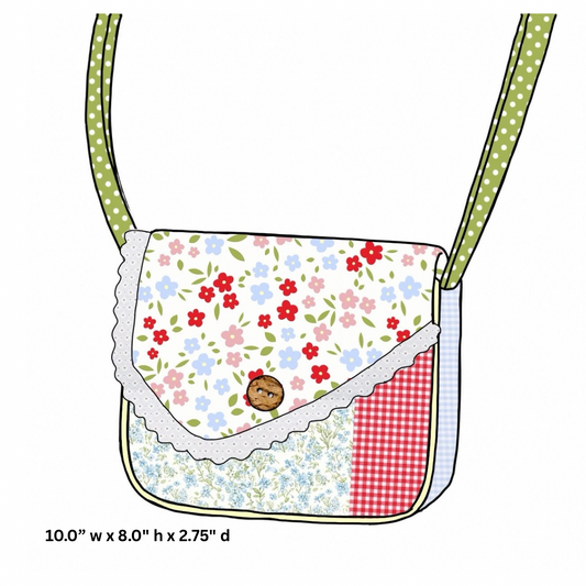 Honey 3: Homestead- Chickens: Girls Floral Chicken Woven Purse