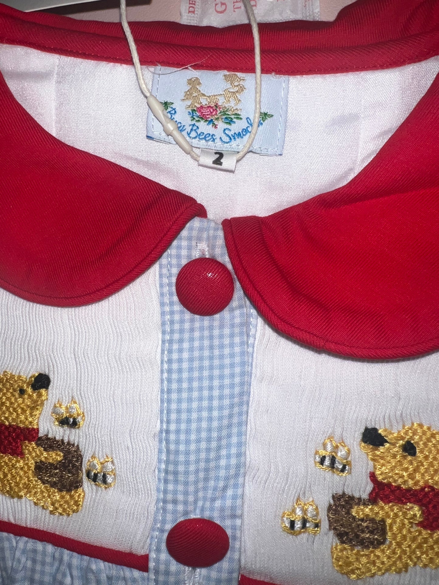 RTS: DEFECT-Honey Bear- Boys Smocked Bubble