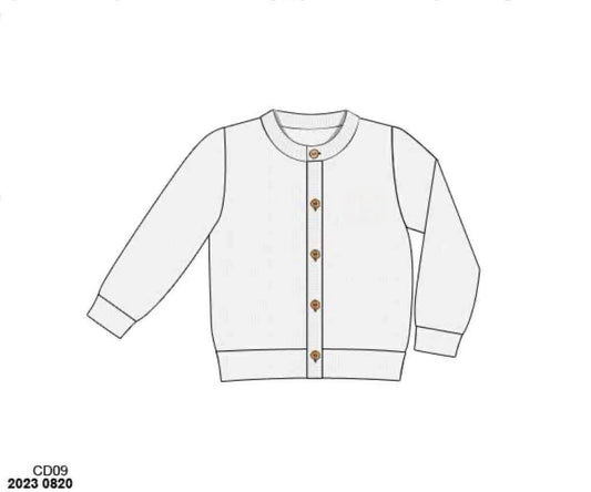 RTS: Winter Cardigans- White Button Up