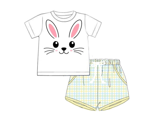 Special Pricing 2.0: Hoppy Face- Boys Woven Shortie Set