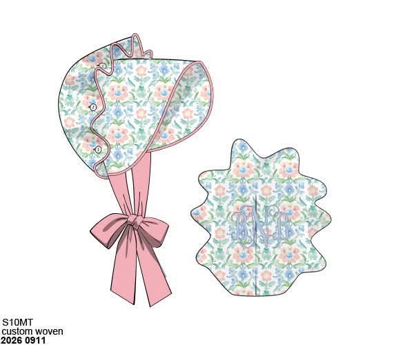 Pre Order 149: Family Swim- Girls Woven Bonnet