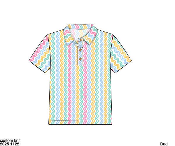 Pre Order 137: Anderson Floral & Stripes- Boys Polo Shirt
