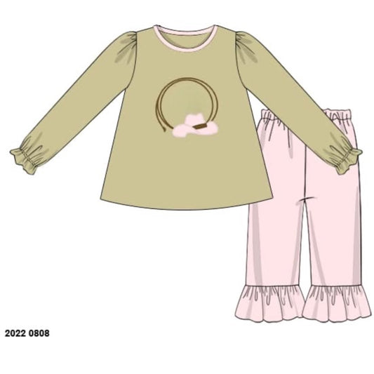 RTS: Western Ropes- Girls Knit Pant Set