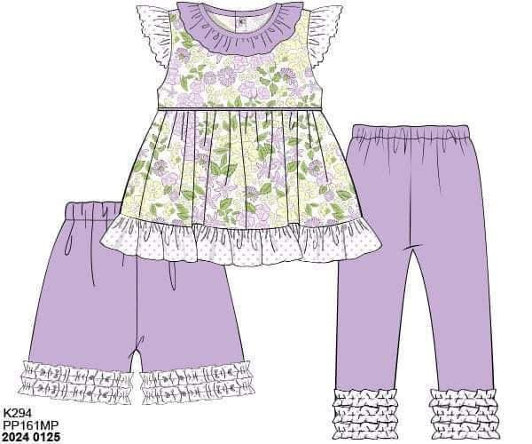 Pre Order 147: Rep Request- Girls Newman Floral 3pc Set
