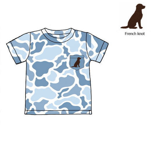 Camo Craze Flash Presale: Boys Knit Tee- Blue