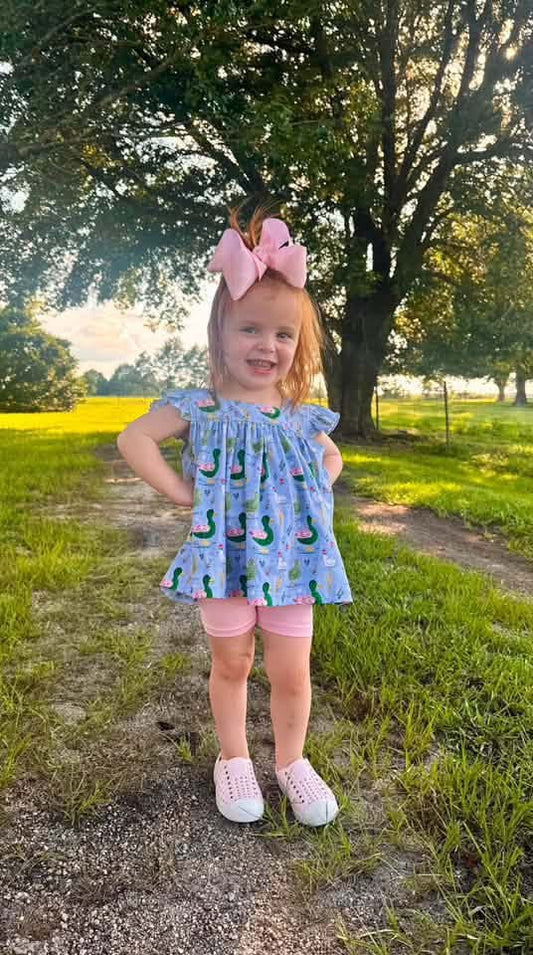 RTS: Walden Pond- Girls Knit Short Set