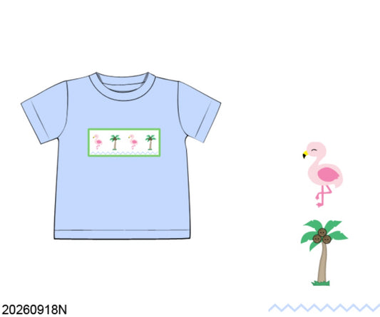 Pre Order 150: Flock of Fun- Boys Smocked Shirt