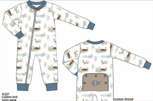 RTS: SS Busy Bees-Boys Knit 1pc Lounge- "JDP"