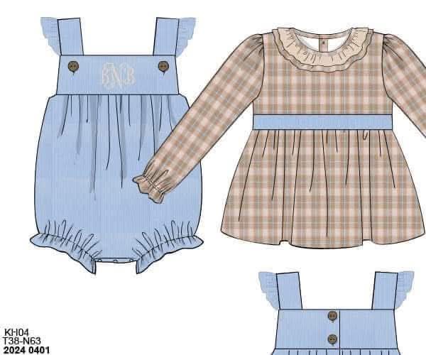Pre Order 141: Will Anders- Girls 2pc Corduroy Bubble