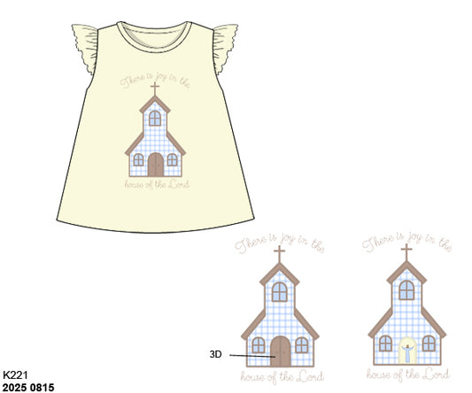 Pre Order 132: Blessed Dressed- Girls Lord's House Knit Shirt