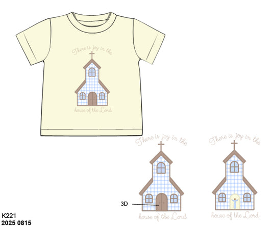 Pre Order 132: Blessed Dressed- Boys Lord's House Knit Shirt