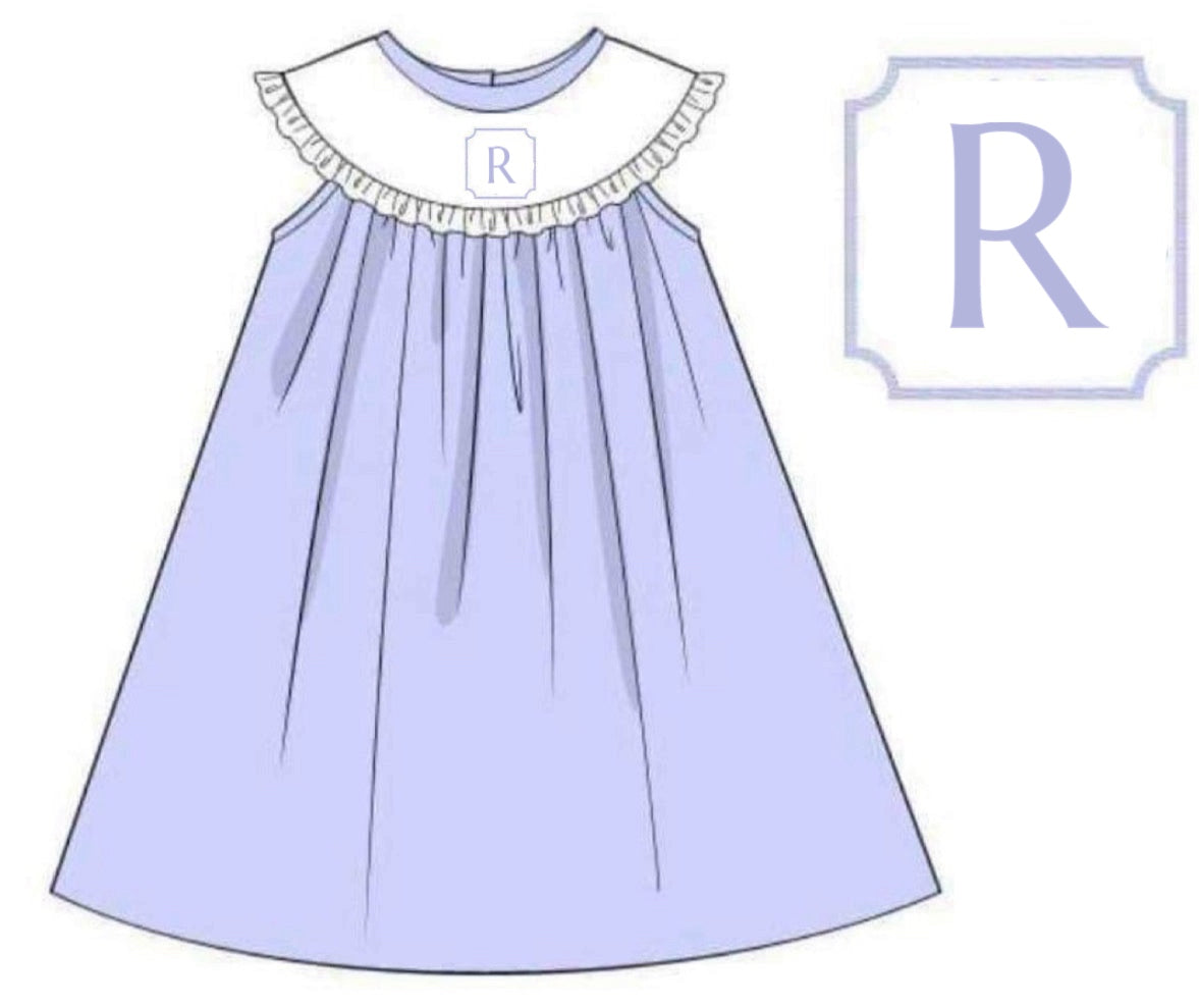 RTS: Simple Monos- Girls Knit Bubble Short Set “R”