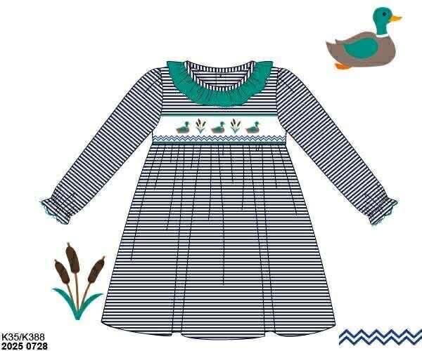 RTS: Quack Me Up- Girls Knit Dress