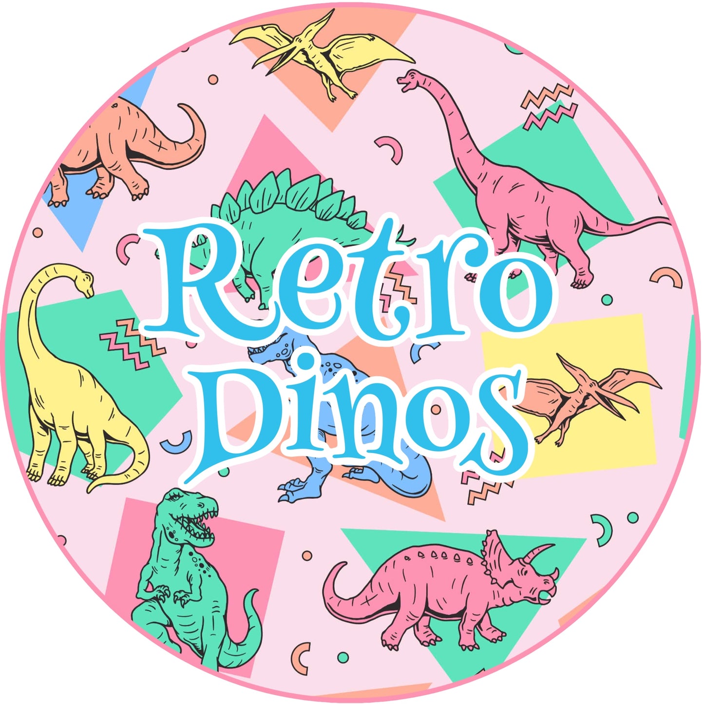 Pre Order 148: Hooded Towels- Retro Pink Dino