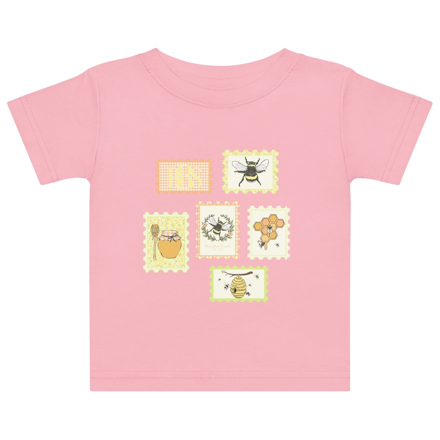 Exclusive BBS Graphic T-Shirt- Girl Front Stamp- Light Pink