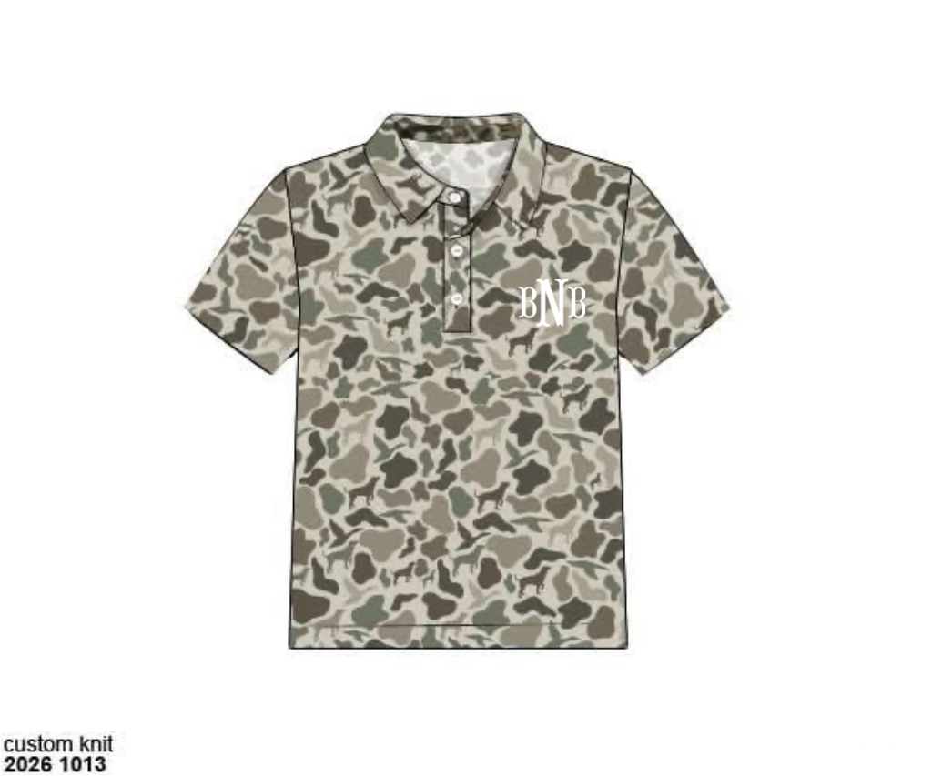 Pre Order 151: Athletic Sets & Polos- Boys Hide & Seek Polo