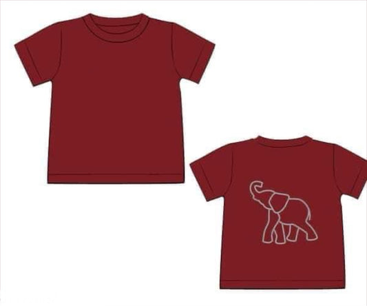 RTS: Elephant Appliqué Shirt