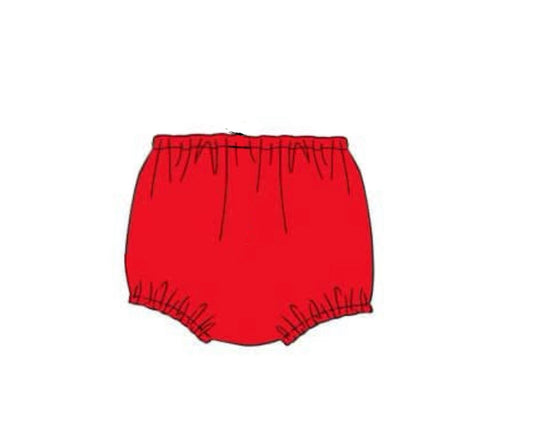Pre Order 133: Mix & Match Bottoms- Red Unisex Diaper Cover