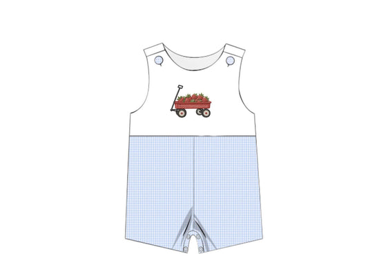 Special Pricing 2.0: Strawberry Wagons- Boys Woven Shortall