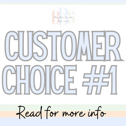 Pre Order Customer Choice One. CLOSED (Ships TO BBS warehouse end of December then to customers.)