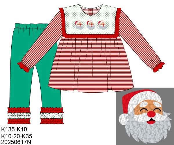 RTS: Don’t Stop Believing- Girls French Knot Legging Set