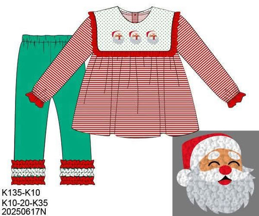 RTS: Don’t Stop Believing- Girls French Knot Legging Set