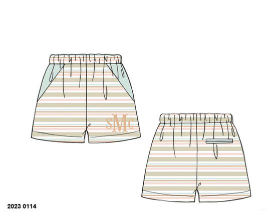 Pre Order 150: Mermaids & Rays- Dad/Mini Woven Traditional Swim Shorts
