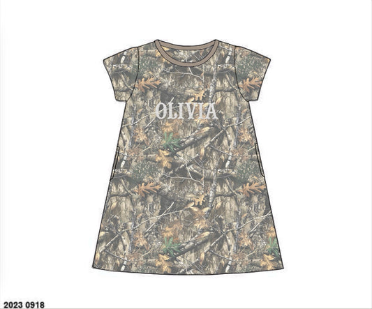Camo Craze Flash Presale: Mom/Mini Play Dresses- Woodland