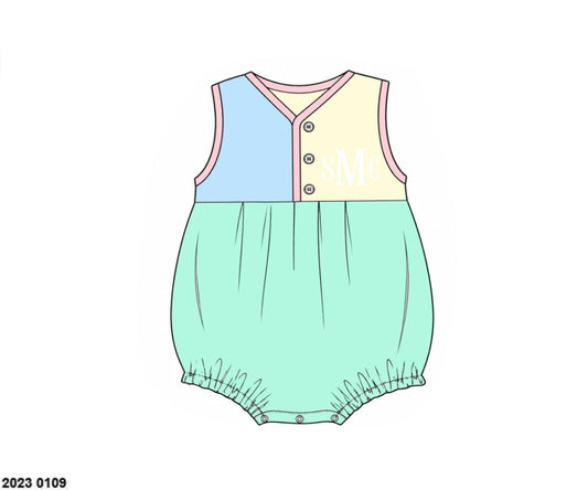 Pre Order 152: Colorblock- Boys Knit Bubble