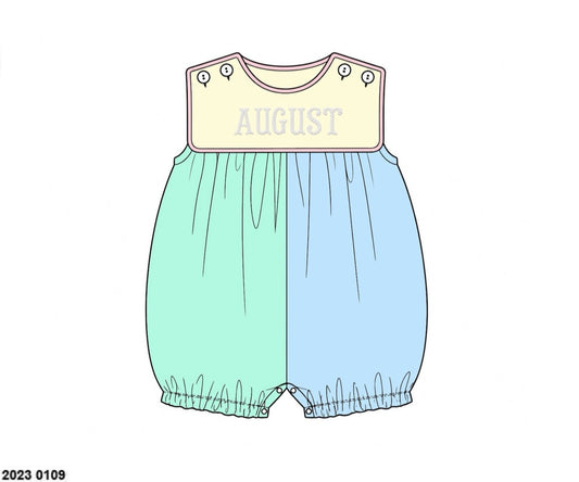 Pre Order 152: Colorblock- Boys Knit Romper