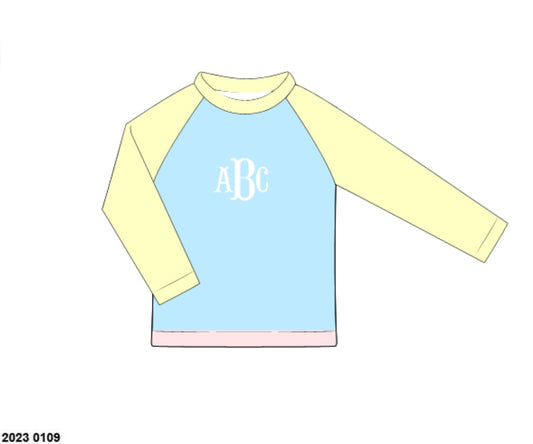 Pre Order 152: Colorblock- Boys Rashguard Swim Top