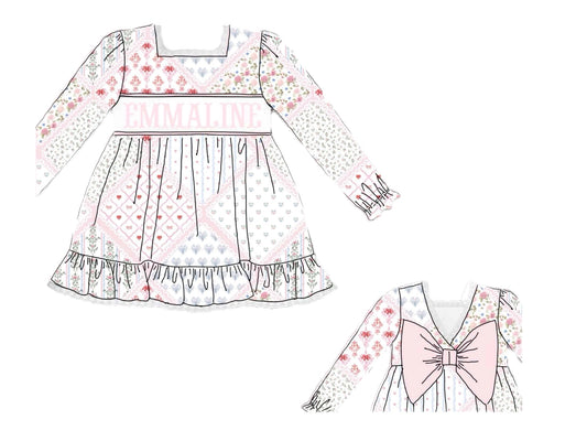 Pre Order 147: Cupid Shuffle- Girls Name Smock Knit Shirt